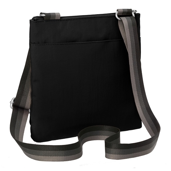 Baggallini Handbags - Baggallini Black Fine Line Slim Bag